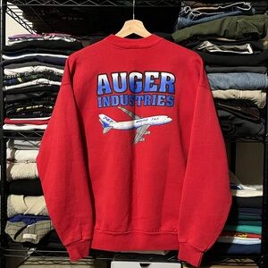 Vintage Hanes Red Crewneck Sweater with Graphic